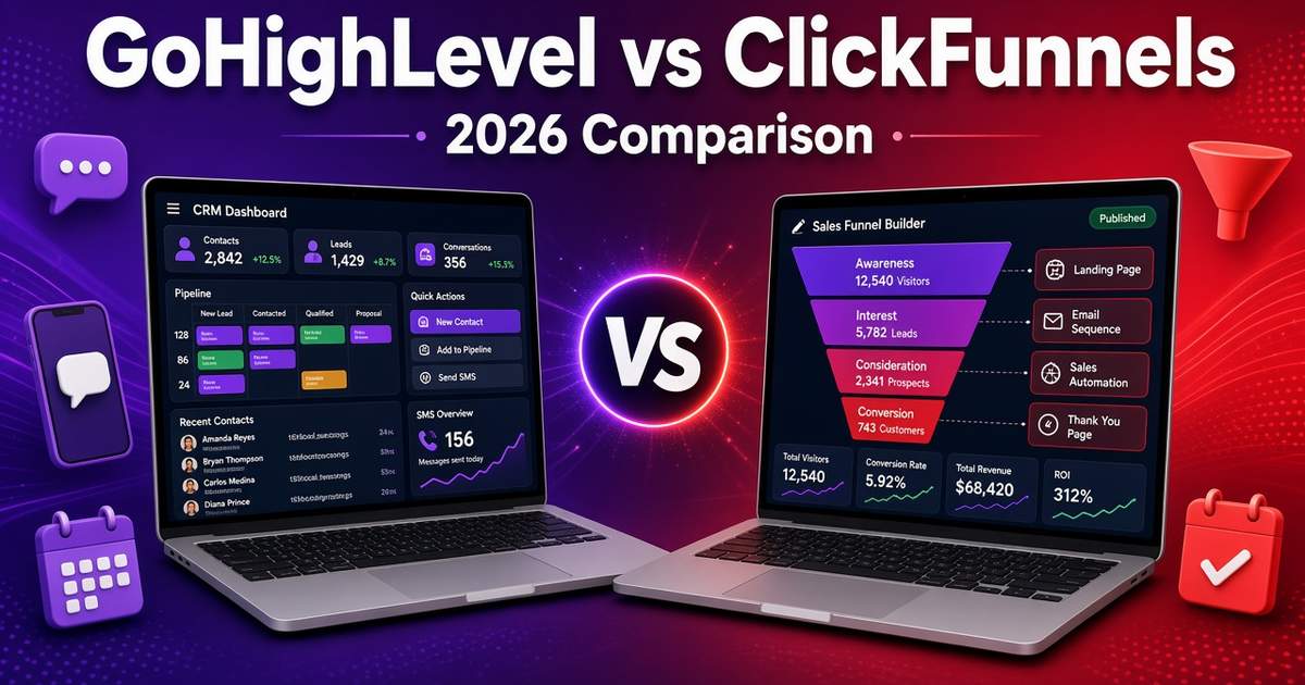 GoHighLevel vs ClickFunnels comparison