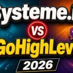 Systeme.io vs GoHighLevel comparison 2026